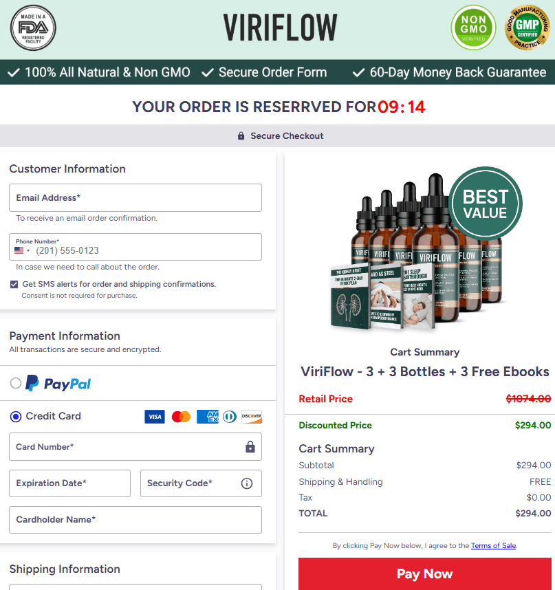 viriflow checkout
